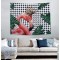 Flamingo Custom Digital Print Home Decor Wall Hanging Tapestry for drop shipping