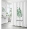 How selling wholesale custom design and size bathroom green leaf shower curtain