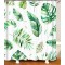 How selling wholesale custom design and size bathroom green leaf shower curtain