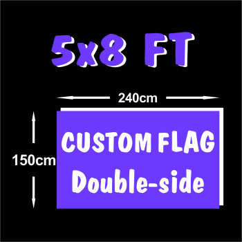 Big Size Fast Delivery 5x8ft Custom flags Banner Digital Printing