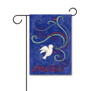 Peace Dove 110g Knitted Polyester Double Sided Garden Flag Without Flagpole