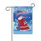 Patriotic Santa 110g Knitted Polyester Double Sided Garden Flag Without Flagpole