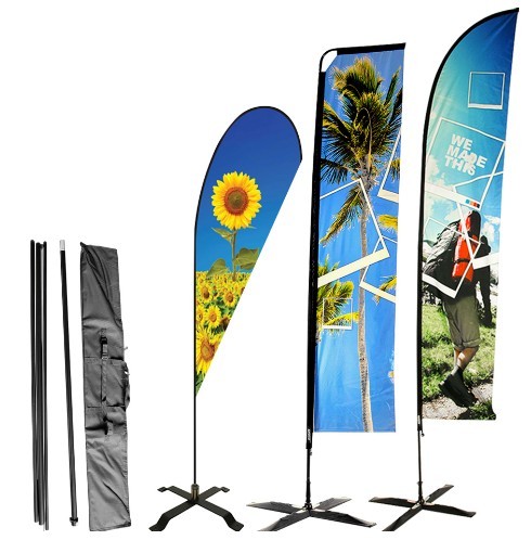 Teardrop and Feather flag banners