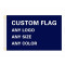 Custom sport flags skull head Buffallo Bills Baseball Game Flags Banners