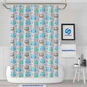 Sinonarui Cartoon Owl Pattern Fashion Shower Curtain Home Decor
