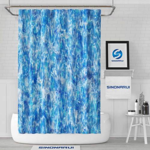 Sinonarui Abstract Psychedelic Pattern Fashion Shower Curtain Home Decor