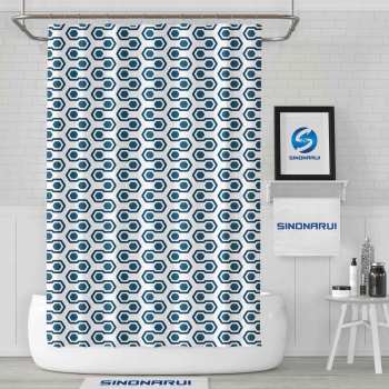 Sinonarui Geometric Pattern Fashion Shower Curtain Home Decor