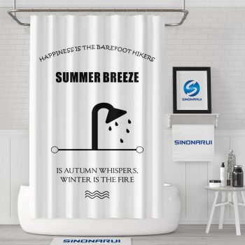Sinonarui Funny Painting Mordern Shower Fashion Shower Curtain Home Decor