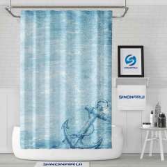 Sinonarui Sea Anchor Pattern Mordern Shower Fashion Shower Curtain Home Decor