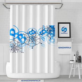 Sinonarui Irregular Geometric Mordern Shower Fashion Shower Curtain Home Decor