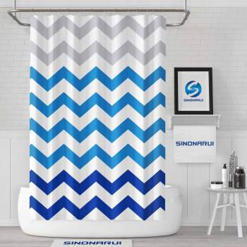 Sinonarui Geometric Curve Mordern Shower Fashion Shower Curtain Home Decor