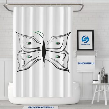 Sinonarui Butterfly Mordern Shower Fashion Shower Curtain Home Decor