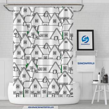 Sinonarui Cartoon Painting Mordern Shower Fashion Shower Curtain Home Decor