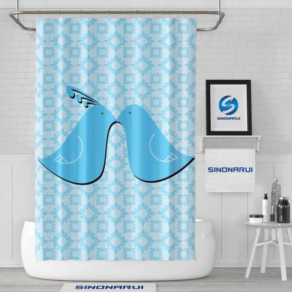 Sinonarui Loving Birds Shower Fashion Shower Curtain Home Decor
