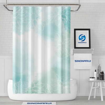 Sinonarui Fresh Color painting Pattern Shower Fashion Shower Curtain Home Decor