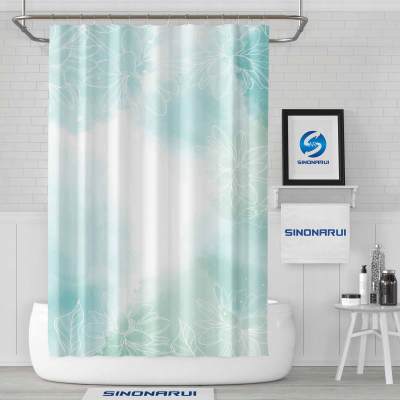 Sinonarui Fresh Color painting Pattern Shower Fashion Shower Curtain Home Decor