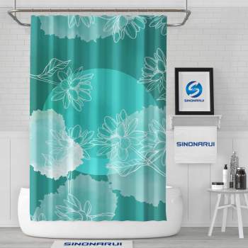 Sinonarui Fresh Color painting Pattern Shower Fashion Shower Curtain Home Decor