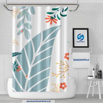 Sinonarui Plant Pattern Shower Fashion Shower Curtain Home Decor