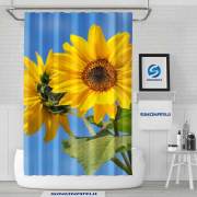 Sinonarui Sunflower Fresh style Shower Fashion Shower Curtain Home Decor