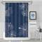 Sinonarui Dark Blue Shower Fashion Shower Curtain Home Decor
