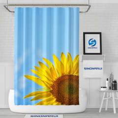 Sinonarui Sunflower Shower Fashion Shower Curtain Home Decor