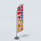 Sinonarui Smoothies Style Low Price Hot Selling Custom Pattern Beach Flags Feather Flags