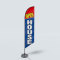Sinonarui Open House Style Low Price Hot Selling Custom Pattern Beach Flags Feather Flags