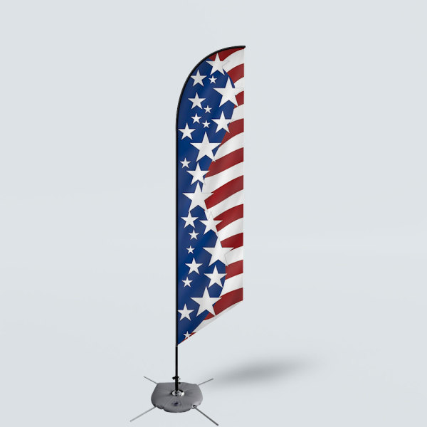 Sinonarui America Low Price Hot Selling Custom Pattern Beach Flags Feather Flags