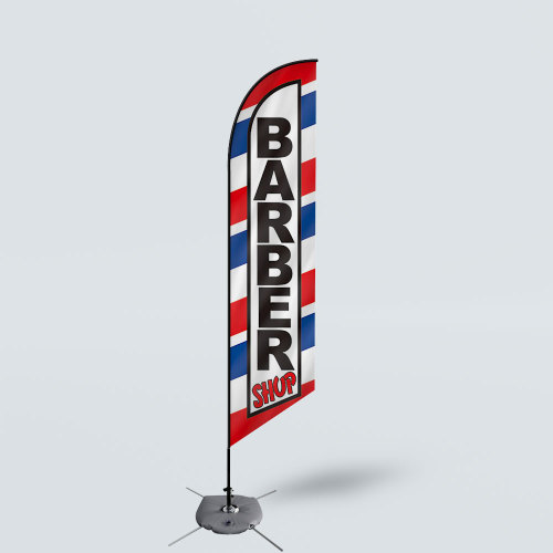 Sinonarui Barber Shop Low Price Hot Selling Custom Pattern Beach Flags Feather Flags