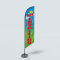 Sinonarui Now Enrolling Low Price Hot Selling Custom Pattern Beach Flags Feather Flags