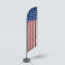Sinonarui America Stars Low Price Hot Selling Custom Pattern Beach Flags Feather Flags