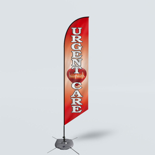Sinonarui Urgent Care Low Price Hot Selling Custom Pattern Beach Flags Feather Flags