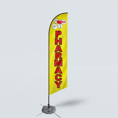 Sinonarui Pharmacy Low Price Hot Selling Custom Pattern Beach Flags Feather Flags