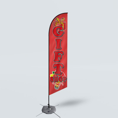 Sinonarui Gift Shop Low Price Hot Selling Custom Pattern Beach Flags Feather Flags