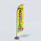 Sinonarui Pre School Low Price Hot Selling Custom Pattern Beach Flags Feather Flags