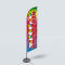 Sinonarui Snow Ball Low Price Hot Selling Custom Pattern Beach Flags Feather Flags