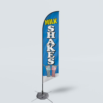 Sinonarui Milk Shakes Low Price Hot Selling Custom Pattern Beach Flags Feather Flags
