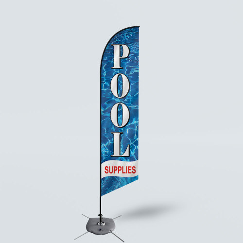 Sinonarui Pool Supplies Low Price Hot Selling Custom Pattern Beach Flags Feather Flags