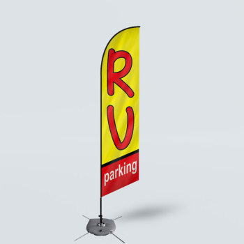 Sinonarui RV Parking Low Price Hot Selling Custom Pattern Beach Flags Feather Flags