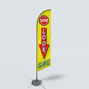 Sinonarui Stop Lock Save Low Price Hot Selling Custom Pattern Beach Flags Feather Flags