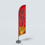 Sinonarui Hot Deals Low Price Hot Selling Custom Pattern Beach Flags Feather Flags