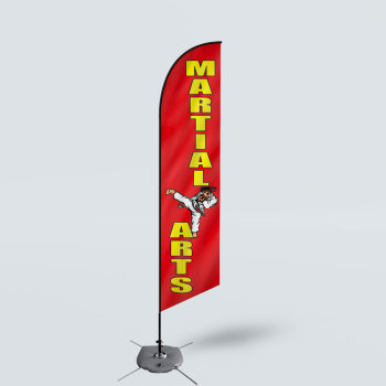 Sinonarui Martial Arts Low Price Hot Selling Custom Pattern Beach Flags Feather Flags