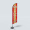 Sinonarui Funnel Cakes Low Price Hot Selling Custom Pattern Beach Flags Feather Flags