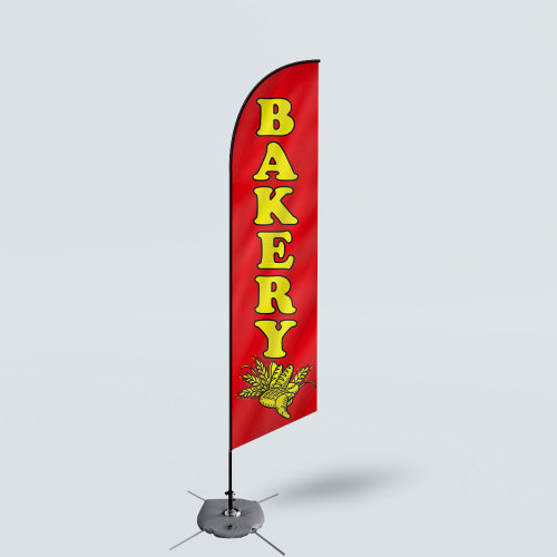 Sinonarui Bakery Low Price Hot Selling Custom Pattern Beach Flags Feather Flags