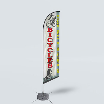 Sinonarui Bicycles Low Price Hot Selling Custom Pattern Beach Flags Feather Flags