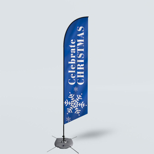 Sinonarui Celebrate Christmas Low Price Hot Selling Custom Pattern Beach Flags Feather Flags