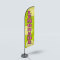Sinonarui Lemonade Low Price Hot Selling Custom Pattern Beach Flags Feather Flags