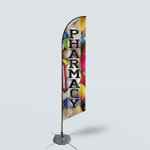 Sinonarui Pharmacy Low Price Hot Selling Custom Pattern Beach Flags Feather Flags