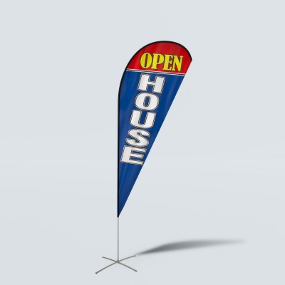 Sinonarui Open House Low Price Hot Selling Custom Pattern Beach Flags Teardrop Flags