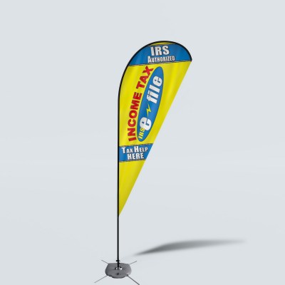 Sinonarui Tax Help Here Low Price Hot Selling Custom Pattern Beach Flags Teardrop Flags